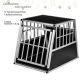 Hliníkový přepravní box pro psy, 65 × 91 × 69,5 cm, vel. L