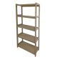 Gaboni Dřevěný bukový regál, 5 polic, 173 x 70 x 33 cm
