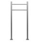 STILISTA Stojan na poštovní schránku, 120 cm, stříbrná