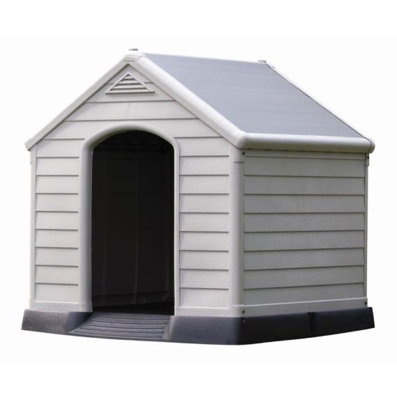 Curver Bouda pro psy Dog House šedá, 95 x 99 x 99 cm