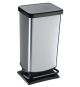 ROTHO Odpadkový koš PASO 40 l, stříbrná