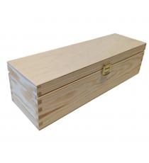 Dřevěná dárková krabička na víno, 11 x 35 x 10 cm