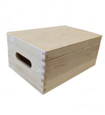 Dřevěný univerzální box s víkem, 30 x 20 x 13 cm