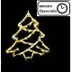 Vánoční dekorace na okno - 50 LED, strom
