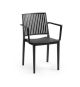 Zahradní křeslo BARS ARMCHAIR, černá