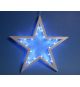 Vánoční závěsná hvězda 25,5 cm, 20 LED, studeně bílá