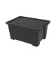 ROTHO Úložný box s víkem EVO EASY 44 L, plast, černý
