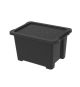 ROTHO Úložný box s víkem EVO EASY 15 L, plast, černý