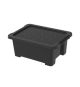 ROTHO Úložný box s víkem EVO EASY 11 L, plast, černý