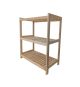 Dřevěný regál, 3 police, 50 x 93 x 43 cm