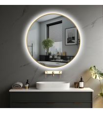 IREDA zrcadlo s LED osvětlením, kulaté, 70 cm