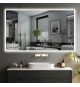 IREDA Koupelnové zrcadlo s LED osvětlením, 125 x 75 cm