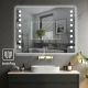 IREDA koupelnové LED zrcadlo, funkce odmlžování, 80 x 60 cm
