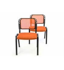 Sada 2 stohovatelných kongresových židlí - oranžová