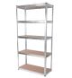 Pozinkovaný regál 90 x 40 x 180 cm, stříbrný