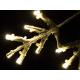 Vánoční LED dekorace - sněhová vločka, 30 cm, teple bílá