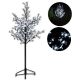 Dekorativní LED strom s květy - 1,5 m, studená bílá