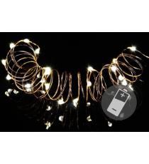 Vánoční světelný řetěz 2 m, 20 MINI LED, teple bílý