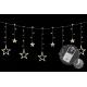 Vánoční LED řetěz - hvězdy, 2,65 m, 138 LED, teple bílé