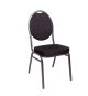 Kongresová židle kovová MONZA, černá