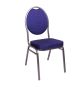 Kongresová židle kovová MONZA, modrá, stohovatelná
