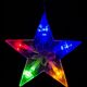 Vánoční dekorace - svítící hvězdy, 150 LED, barevné