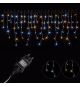 Vánoční světelný déšť - 5 m, 200 LED, teple a studeně bílý