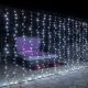 Vánoční světelný závěs - 6x3 m, 600 LED, studeně bílý