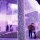 Vánoční světelný závěs - 3x6 m, 600 LED, studený bílý
