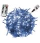 VOLTRONIC Vánoční řetěz 5 m, 50 LED, studeně bílý, ovladač