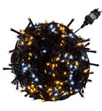VOLTRONIC Vánoční řetěz - 5 m, 50 LED, teple a studeně bílý