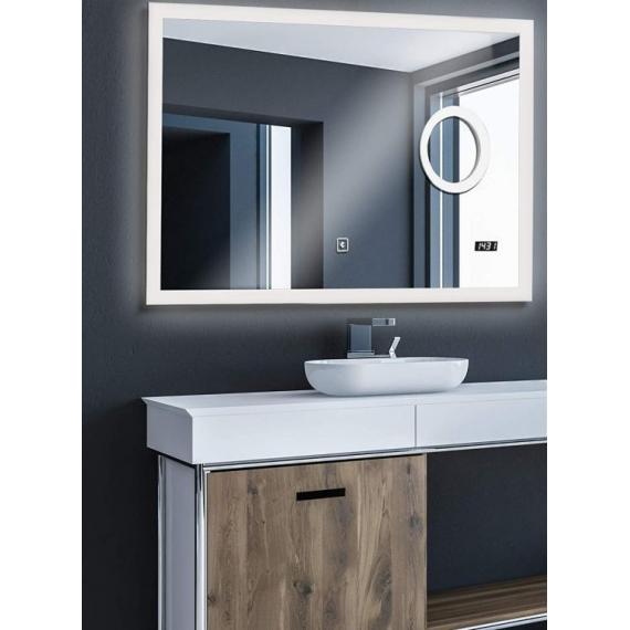AQUAMARIN Koupelnové zrcadlo s LED osvětlením, 100 x 80 cm