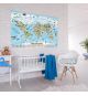 Dětská vzdělávací mapa světa 140 x 100 cm - španělský jazyk