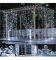 Venkovní světelný závěs 3×3 m, studeně bílý, 300 LED