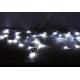 Vánoční světelný déšť - 11,9 m, 600 LED, studeně bílý