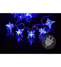 Vánoční LED osvětlení - modré hvězdy, 4 m