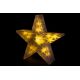 Vánoční hvězda s 3D efektem - 35 cm, 20 LED, teple bílá