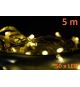 Vánoční LED osvětlení 5 m, teple bílé, 50 diod