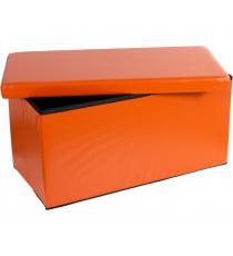 Skládací lavice s úložným prostorem - oranžová