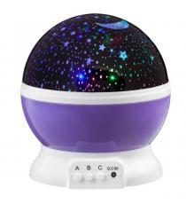 LED Star Light projektor noční oblohy - fialová