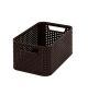 Plastový úložný STYLE BOX - S- hnědý CURVER