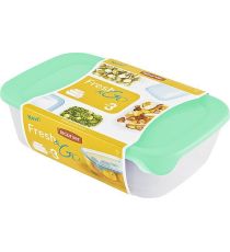 Plastový set dóz FRESH and GO - mint
