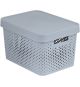 Úložný box INFINITY DOTS  - 17 L, šedý