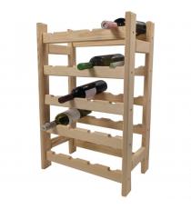 Dřevěný stojan na víno pro 20  lahví