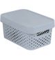 Úložný box INFINITY DOTS 4,5L - šedý
