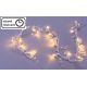 Dekorační řetěz s třpytivými krystaly - 20 LED, teplá bílá