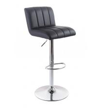 Barová židle G21 Malea black, koženková, prošívaná