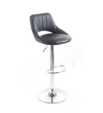 Barová židle G21 Aletra black koženková, prošívaná, černá