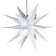 Vánoční dekorace - hvězda s časovačem 1 LED, 55 cm, bílá