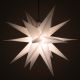 Vánoční dekorace - hvězda s časovačem 1 LED, 55 cm, bílá